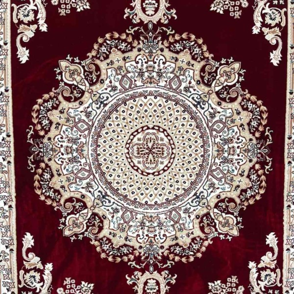 سجاد تركي سوبر مليون 3658D لون عنابي مقاس 150*220