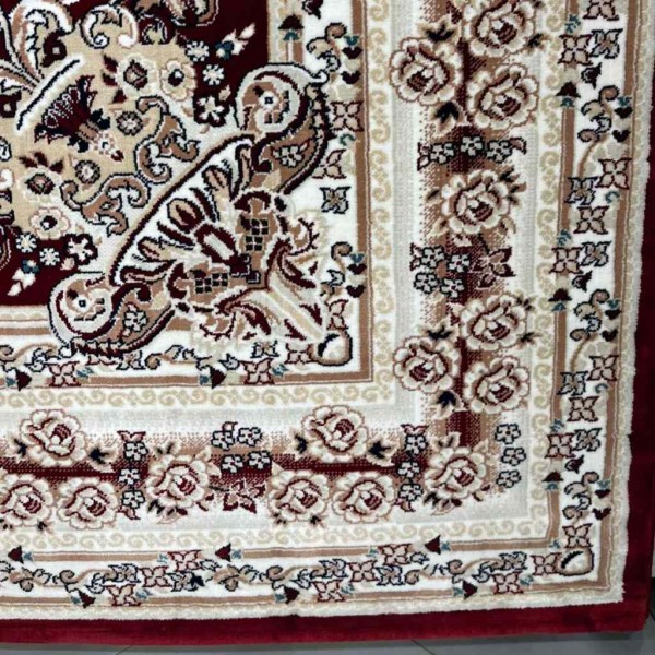 سجاد تركي سوبر مليون 3658D لون عنابي مقاس 150*220