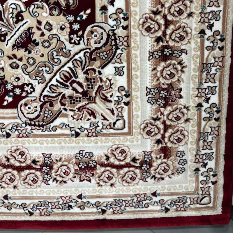 سجاد تركي سوبر مليون 3658D لون عنابي مقاس 200*300