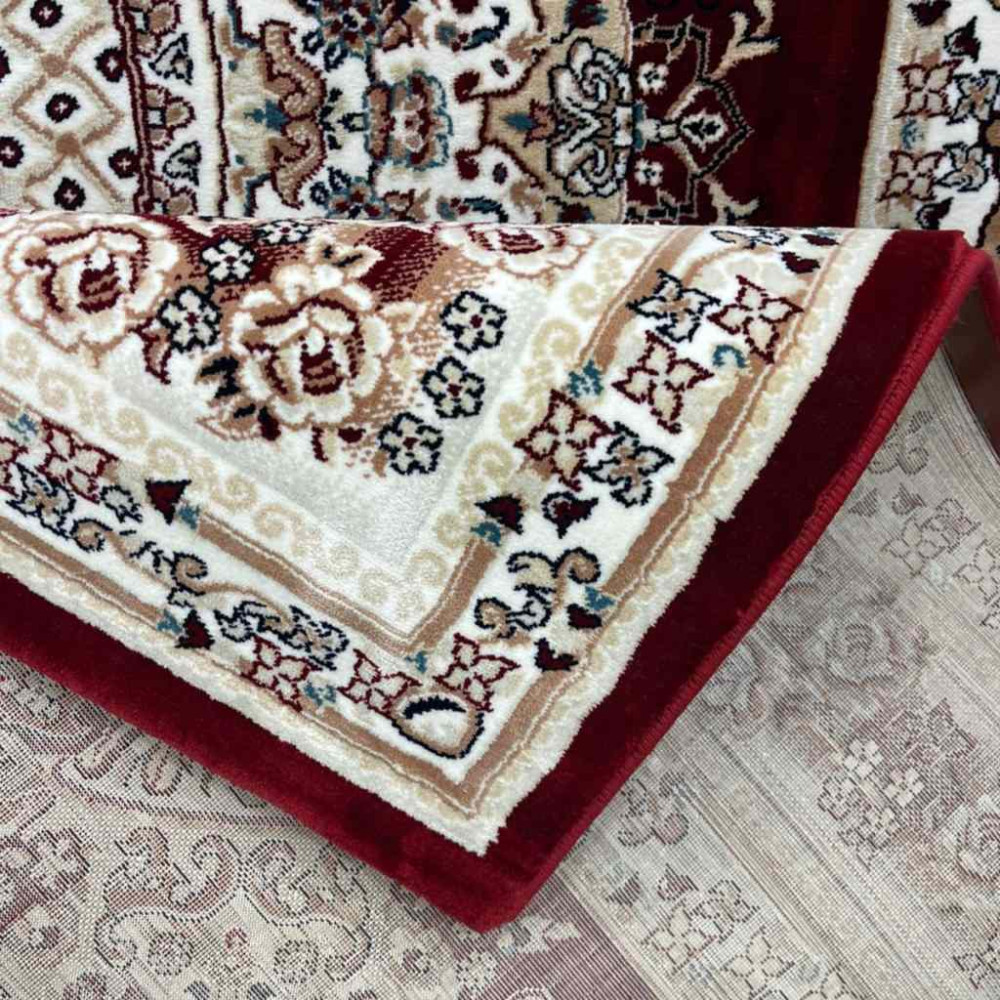 سجاد تركي سوبر مليون 3658D لون عنابي مقاس 400*600