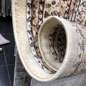 Turkish diamond carpet beige