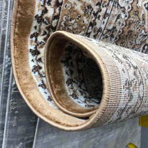 Turkish diamond carpet light brown
