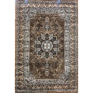 Turkish diamond carpet light brown