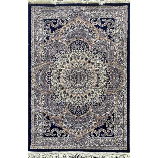 Turkish carpet Isfahan navy