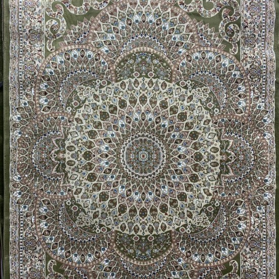 Turkish carpet Isfaha green