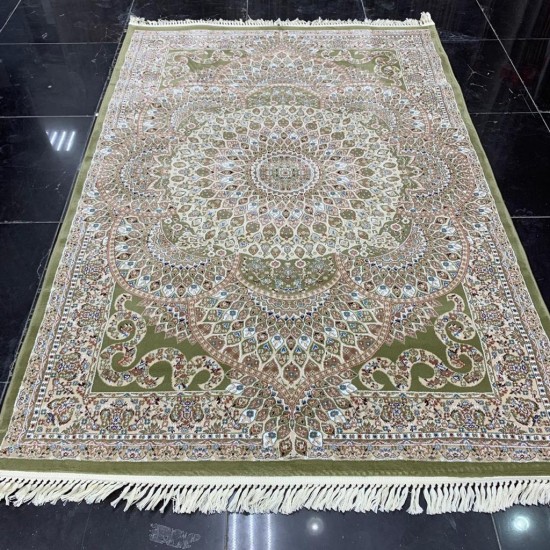 Turkish carpet Isfaha green