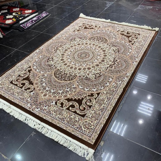 Turkish carpet Isfahan Brown