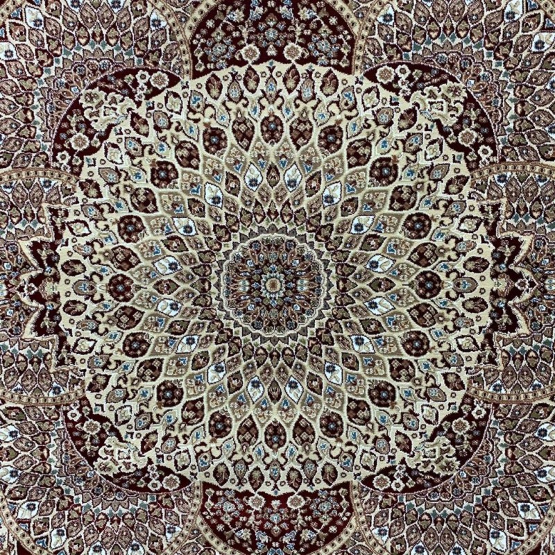 Turkish carpet Isfahan red