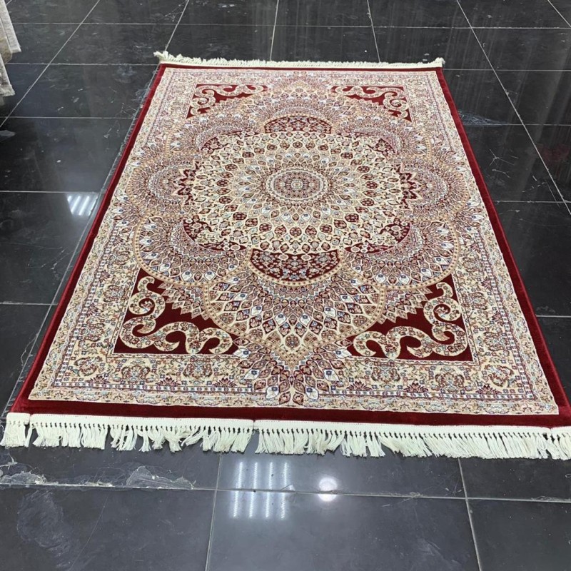 Turkish carpet Isfahan red