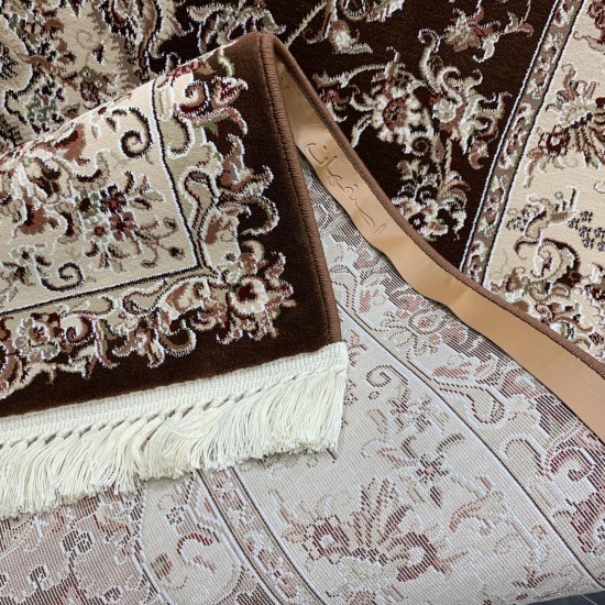 Turkish Carpet Tabriz Brown
