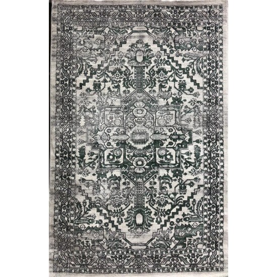 Turkish carpet Verona 42, gray and green