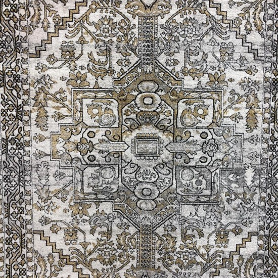 Turkish carpets verona 42 gray with golden