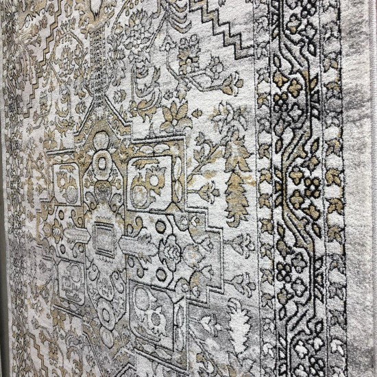 Turkish carpets verona 42 gray with golden