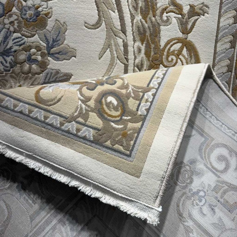 Turkish Andalusian Rug J687AF cream brown Size 100*300