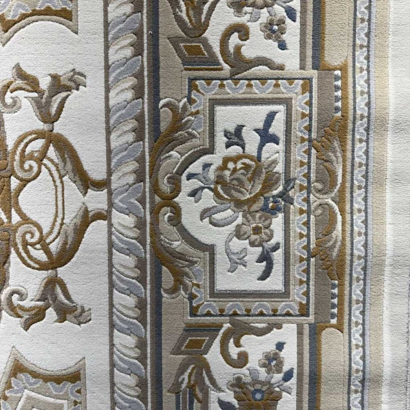 Turkish Andalusian Rug J687AF cream brown Size 100*300