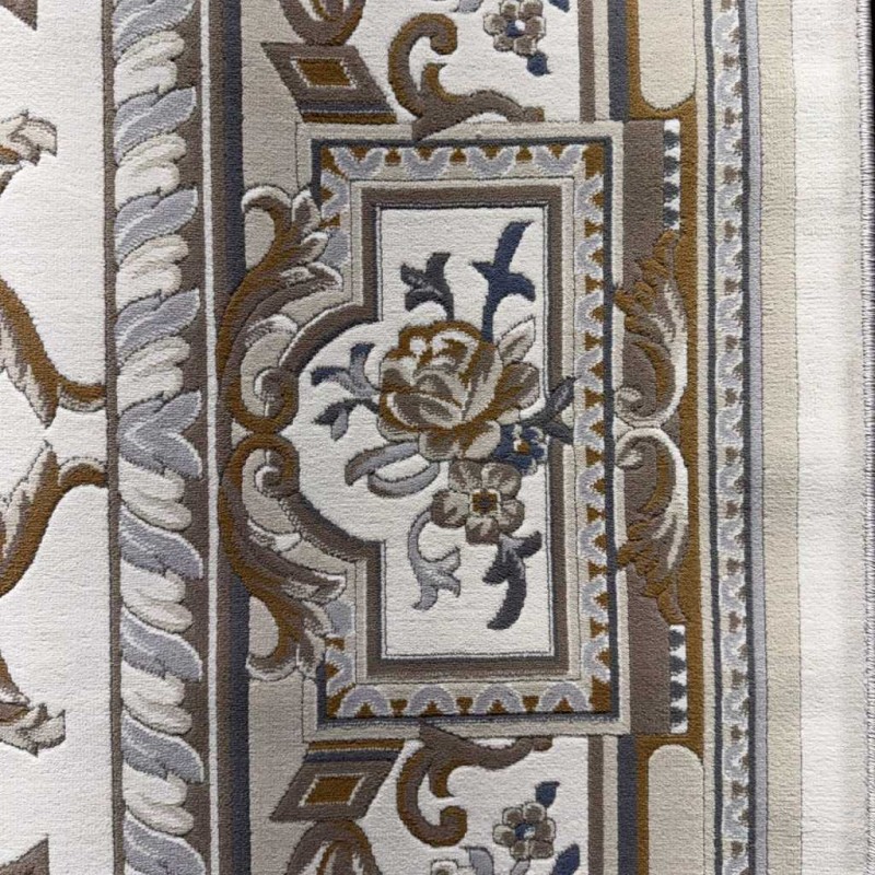Turkish Andalusian Rug J687AF cream gray Size 150*150
