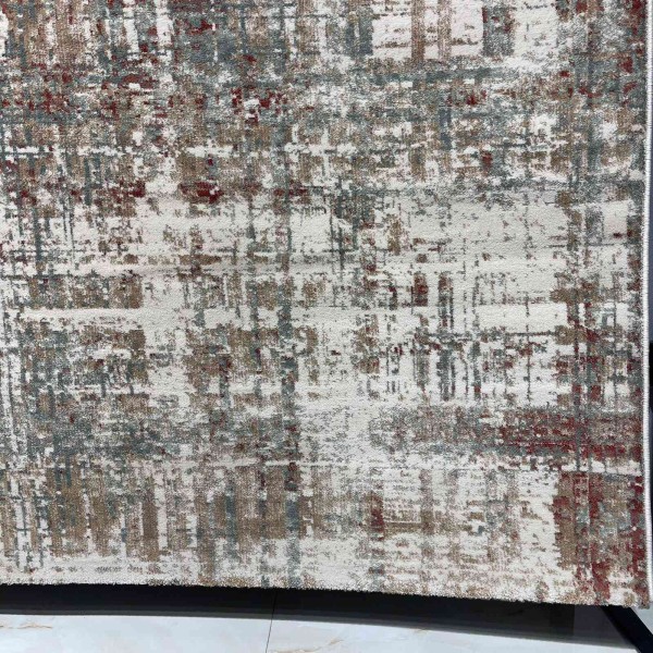سجاد اريا بوهيمي تركي 9400A كريم اخضر مقاس 150*220 سم سجادة مجالس مودرن