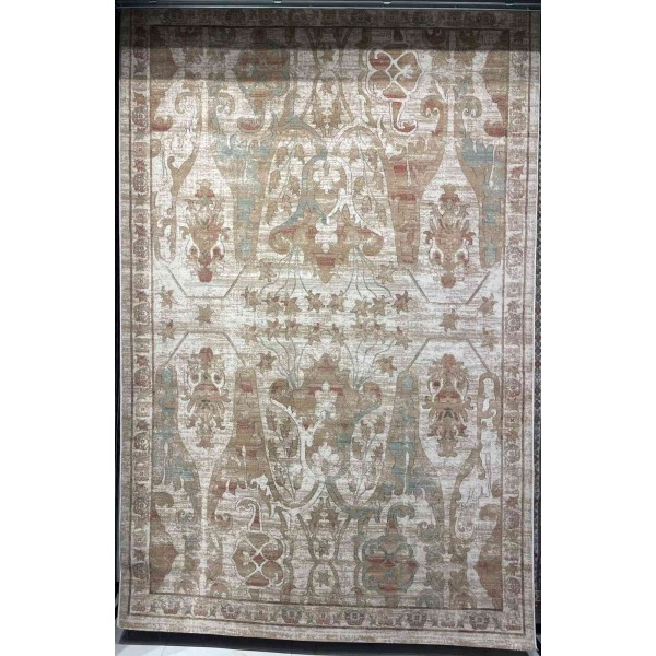 سجاد اريا بوهيمي تركي 0232A كريم بيج مقاس 150*220 سم سجادة مجالس مودرن