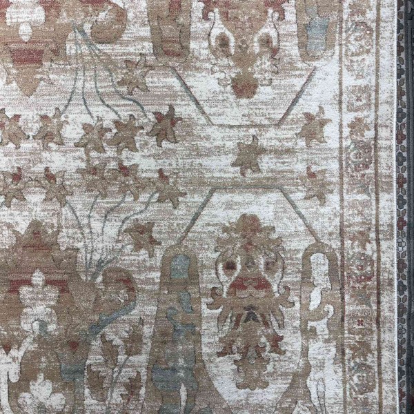سجاد اريا بوهيمي تركي 0232A كريم بيج مقاس 150*220 سم سجادة مجالس مودرن
