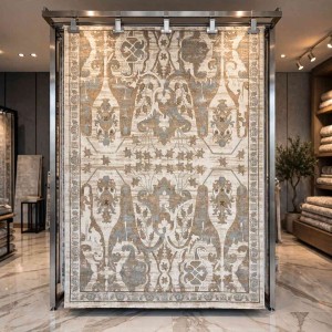 Aria Bohemian Turkish Carpet 0232A CREAM hray 150x220 cm Modern Majlis Carpet