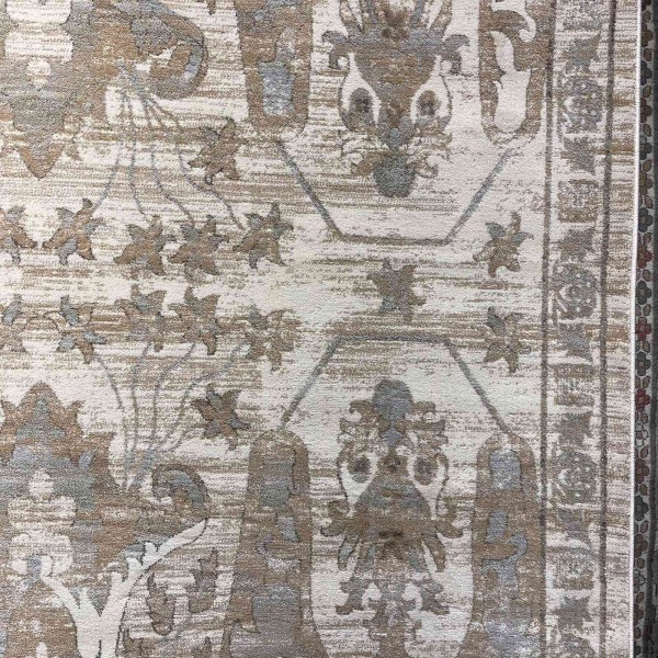 سجاد اريا بوهيمي تركي 0232A كريم رصاصي مقاس 250*350 سم سجادة مجلس الشيوخ