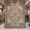 سجاد اريا بوهيمي تركي 9987A كريم بيج مقاس 250*350 سم سجادة مجلس الشيوخ