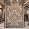 سجاد اريا بوهيمي تركي 9987A كريم بيج مقاس 200*300 سم سجادة مجلس مودرن