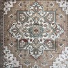 سجاد اريا بوهيمي تركي 9987A كريم بيج مقاس 250*350 سم سجادة مجلس الشيوخ