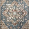 سجاد اريا بوهيمي تركي 9987A اخضر بيج مقاس 150*220 سم سجادة مجالس مودرن