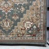 سجاد اريا بوهيمي تركي 9987A اخضر بيج مقاس 150*220 سم سجادة مجالس مودرن
