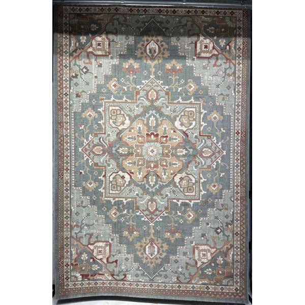 Aria Bohemian Turkish Carpet 9987A Light green 400x600 cm Royal Majlis Carpet
