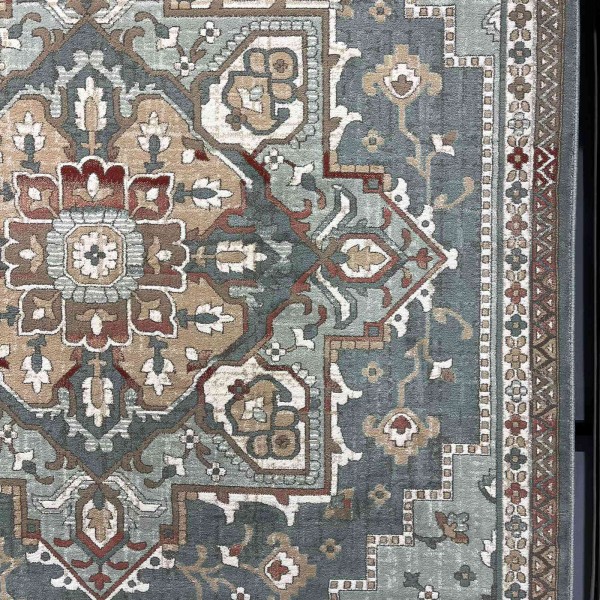 Aria Bohemian Turkish Carpet 9987A Light green 400x600 cm Royal Majlis Carpet