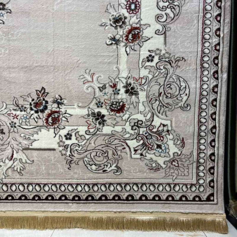 سجاد تركي حرير N232A بيج مقاس 250*350