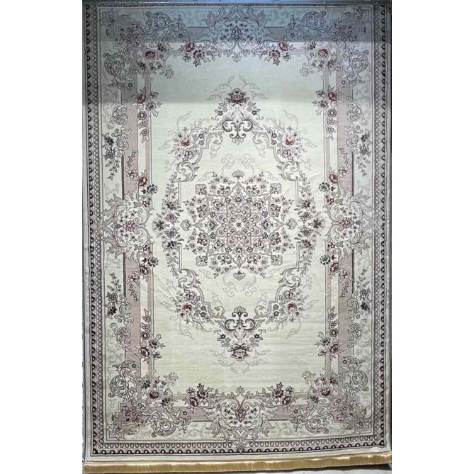 سجاد تركي حرير N232A كريم مقاس 100*200