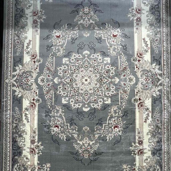 Turkish carpet HARIR N232A gray size 400*500