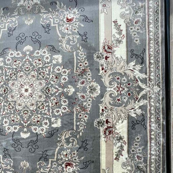 Turkish carpet HARIR N232A gray size 400*500