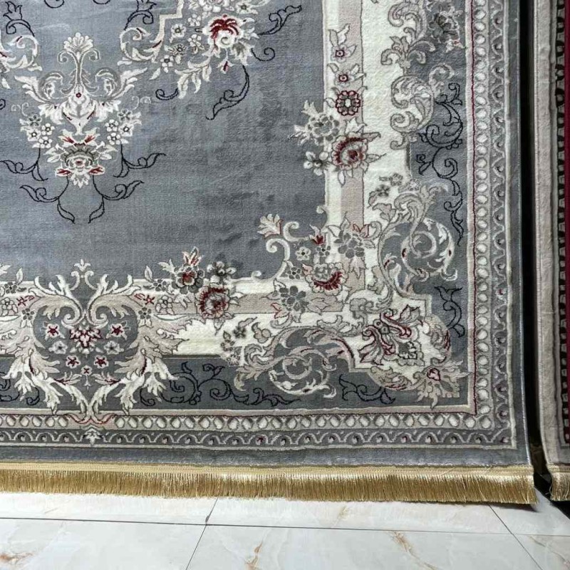 Turkish carpet HARIR N232A gray size 150*220