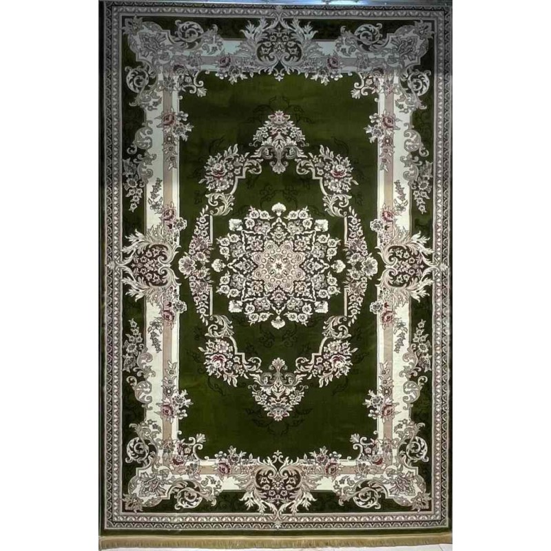 سجاد تركي حرير N232A اخضر مقاس 200*300