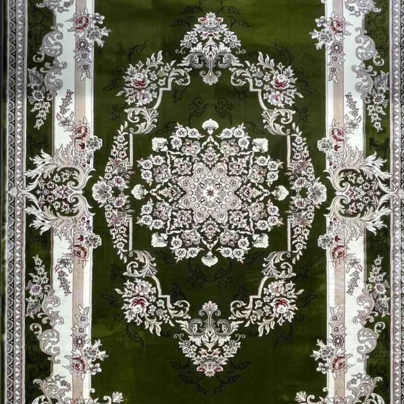 سجاد تركي حرير N232A اخضر مقاس 200*300