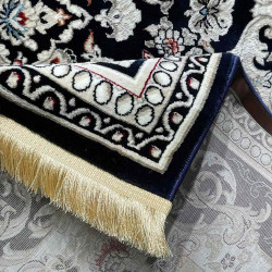 سجاد تركي حرير N232A كحلي مقاس 50*80