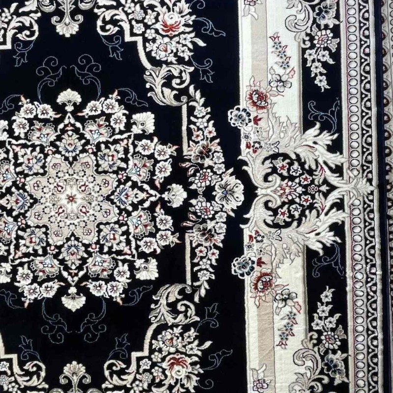 سجاد تركي حرير N232A كحلي مقاس 400*500