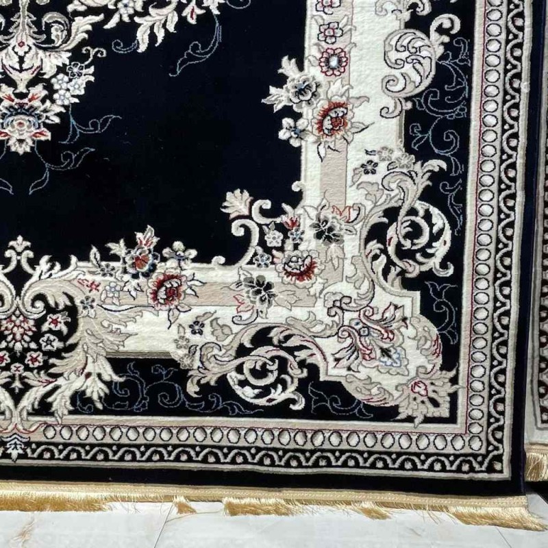 سجاد تركي حرير N232A كحلي مقاس 400*500