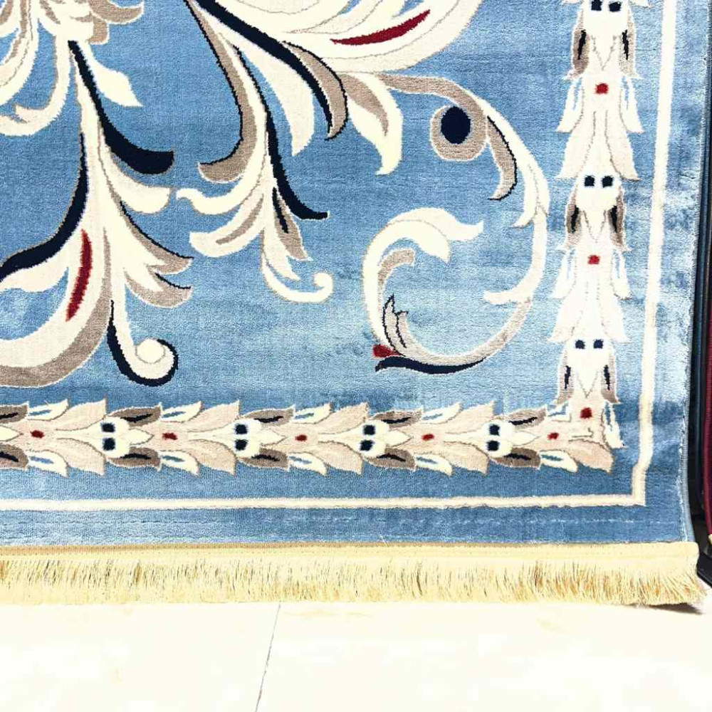 سجاد تركي حرير EH94A سماوي مقاس 50*80