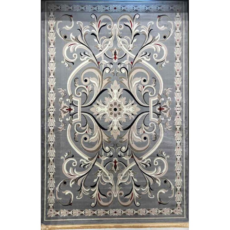سجاد تركي حرير EH94A رصاصي مقاس 150*220