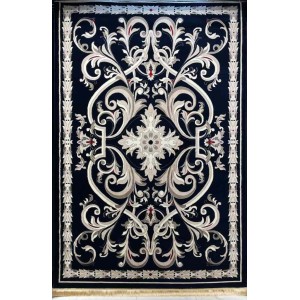 سجاد تركي حرير EH94A كحلي مقاس 50*80