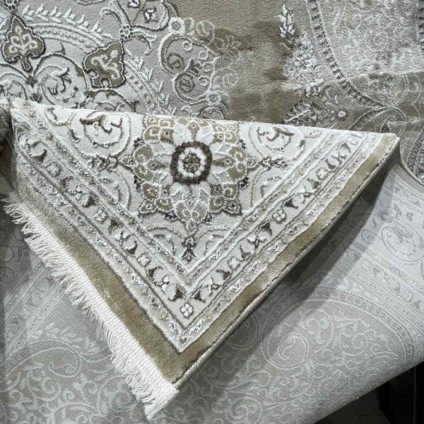 Turkish carpet KAVKAZ 01013E beige size 80*150