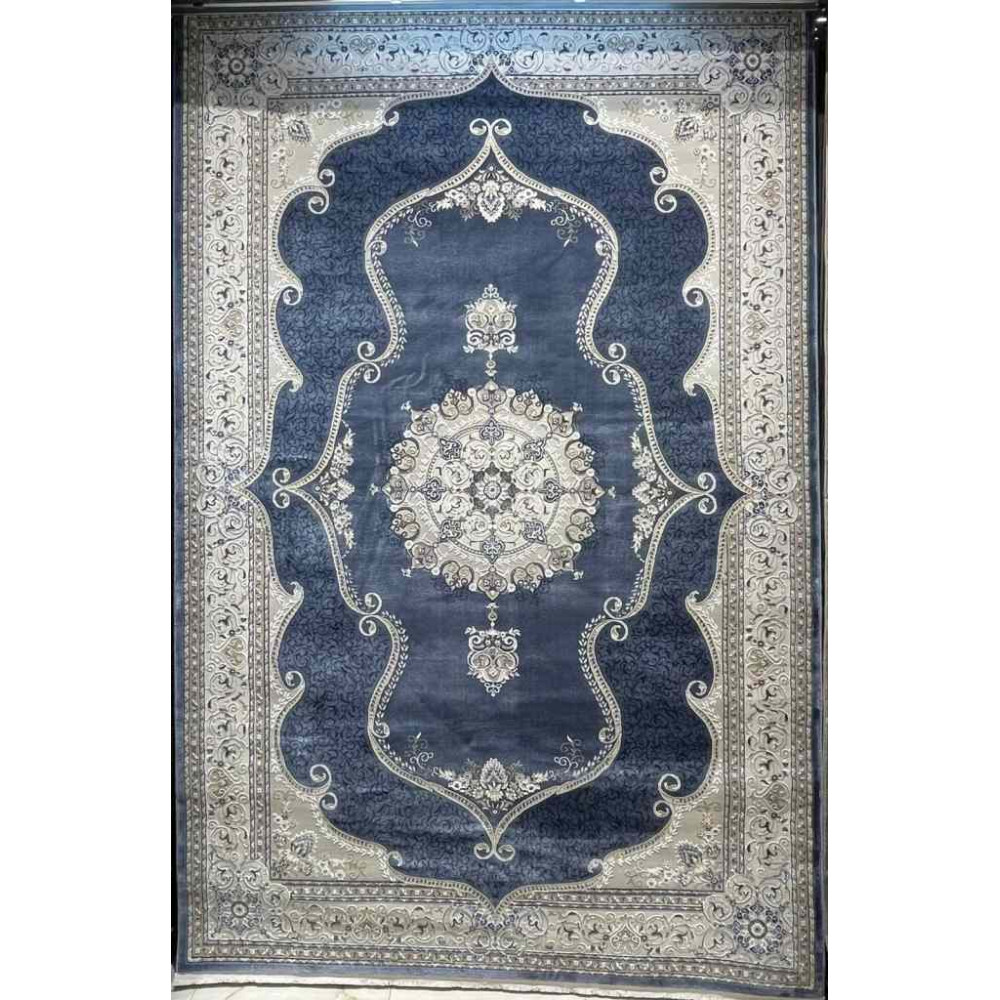 سجاد تركي قوقاز 01013E سماوي مقاس 400*600