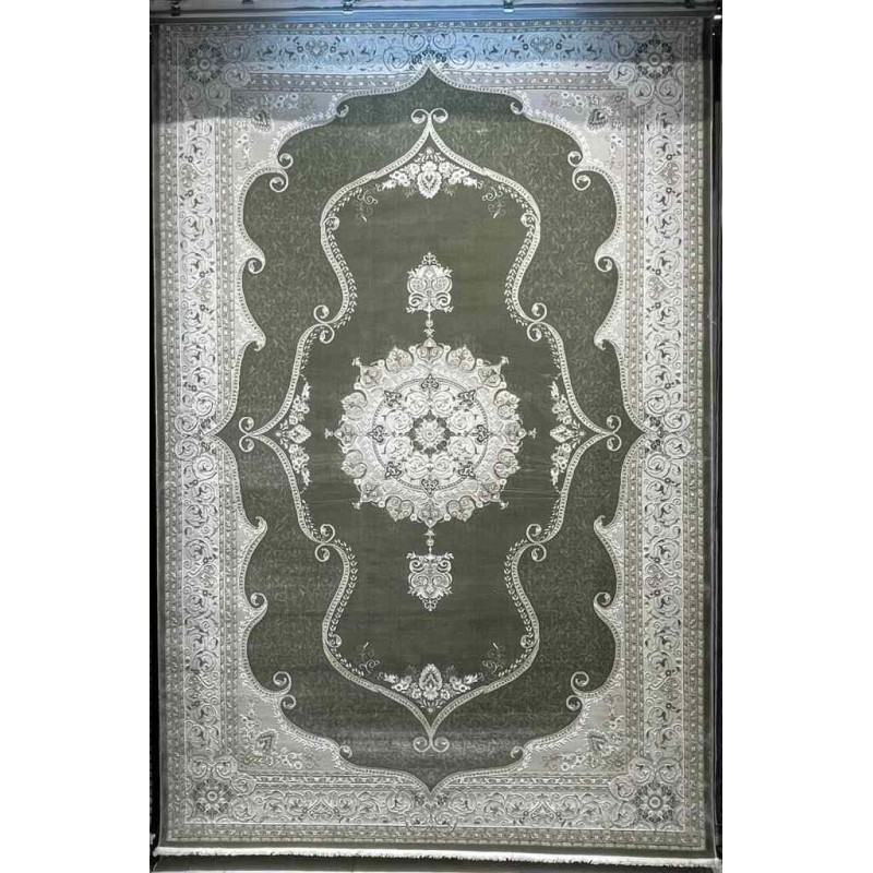 سجاد تركي قوقاز 01013E اخضر مقاس 100*300