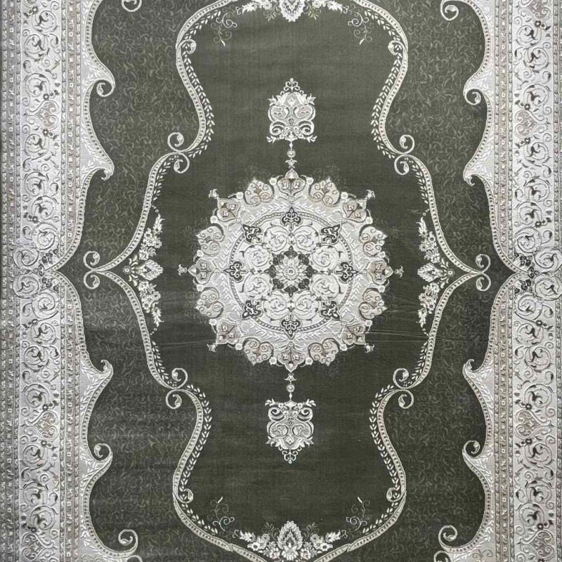سجاد تركي قوقاز 01013E اخضر مقاس 100*300