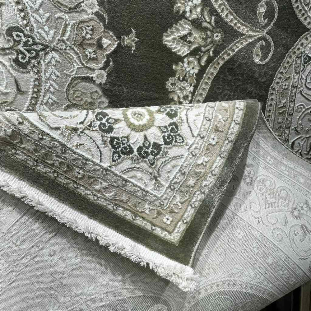 سجاد تركي قوقاز 01013E اخضر مقاس 50*80